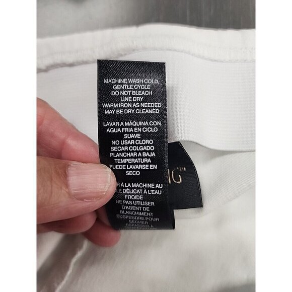 Chico's Pants Ankle White So Slimming Ankle Pants Tapered Leg Hi-rise Women's 12 - Picture 7 of 9